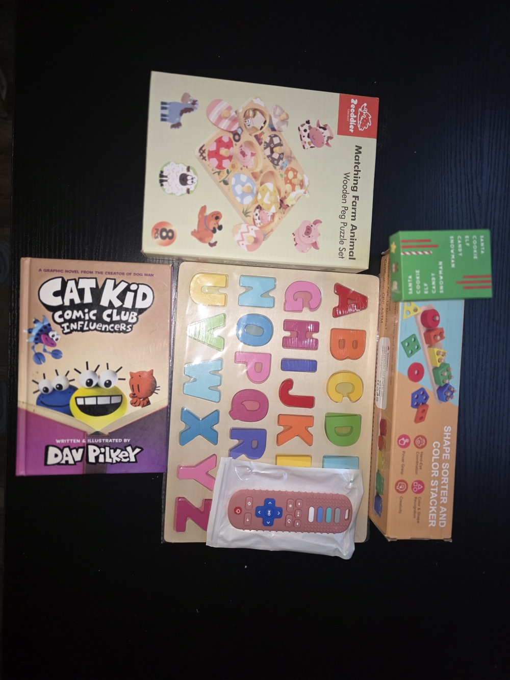 Kids Wooden Alphabet Puzzle Toy - Multicolor